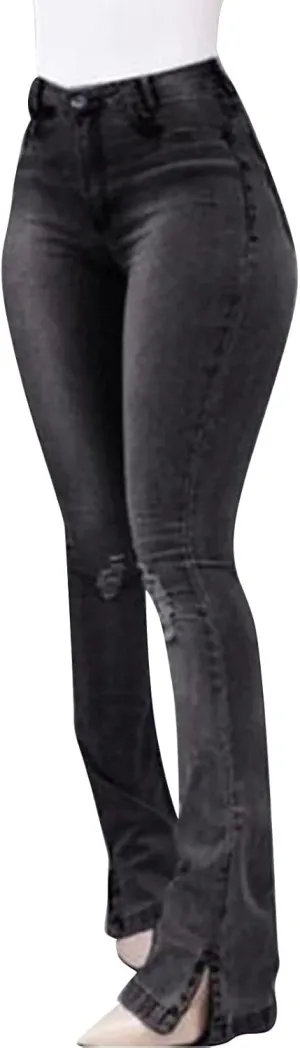 Womens Classic High Waisted Skinny Stretch Butt Lifting Jeans Slim Fit Denim Pants