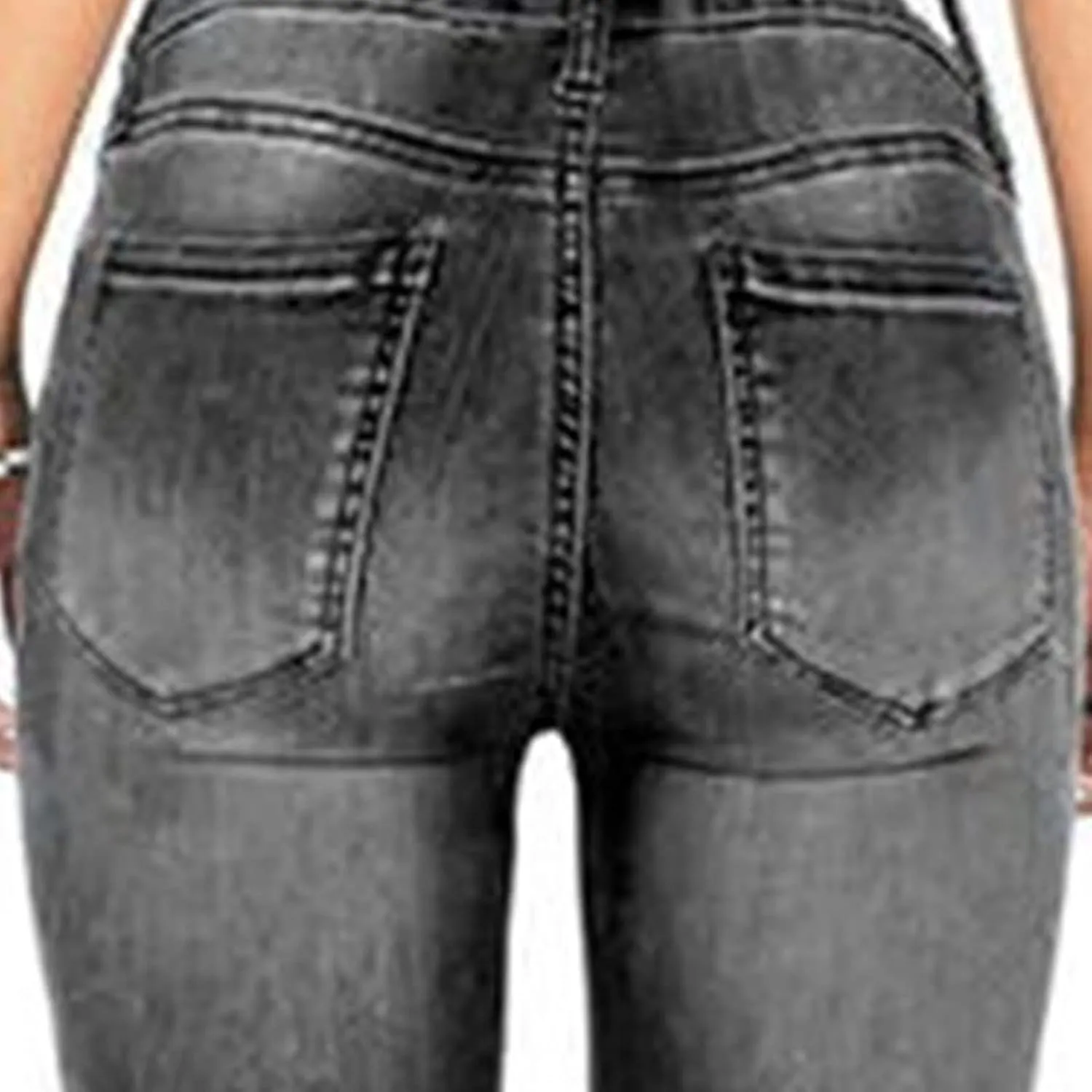 Women's Denim Stretch Thin Flared Mid Waist Pull-On Bootcut Slim Flare Jean Button Up Bell Bottom Stretch Classic