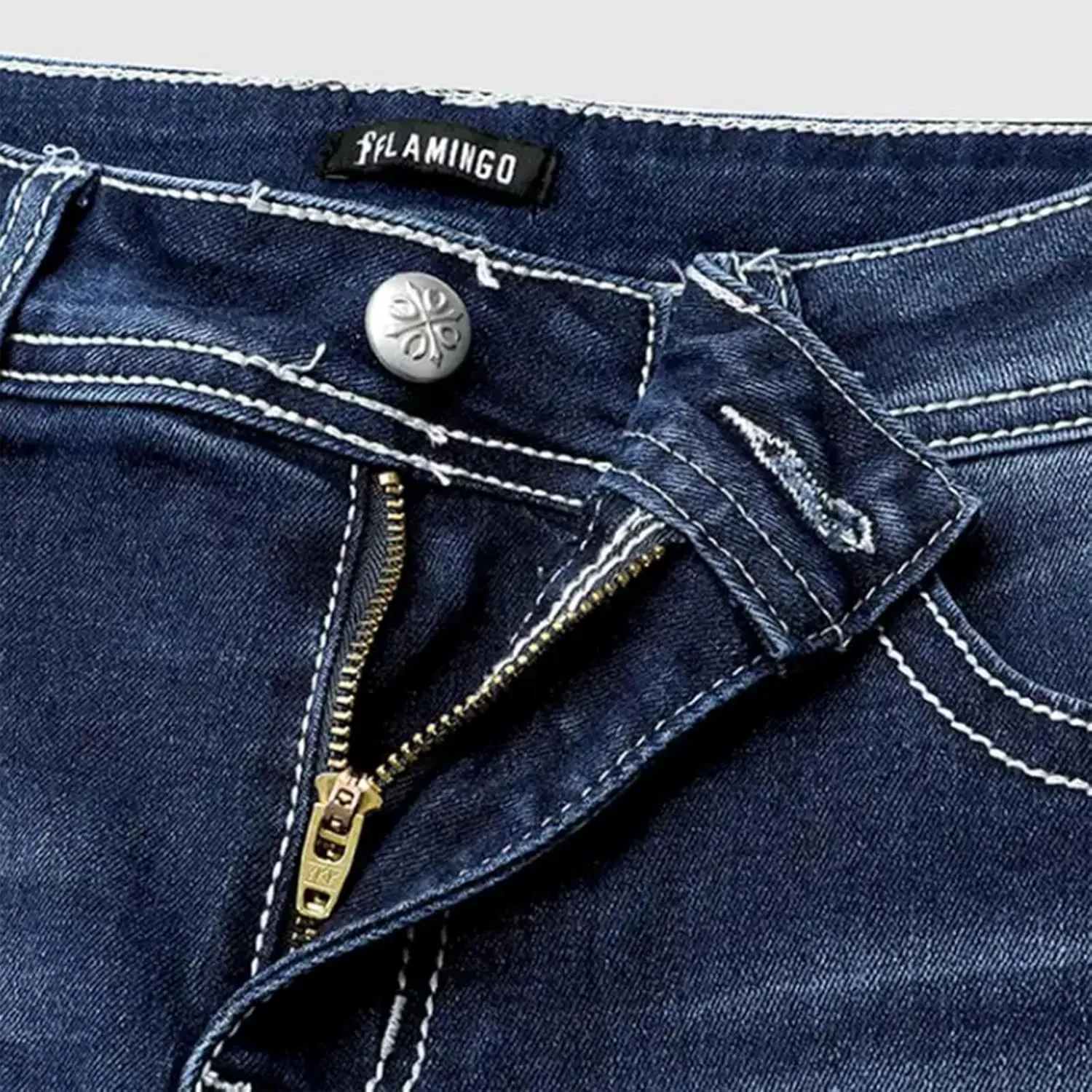 Womens High Waisted Jeans Flare Bottom Retro Stretch Boyfriend Bootcut Casual Denim Pants