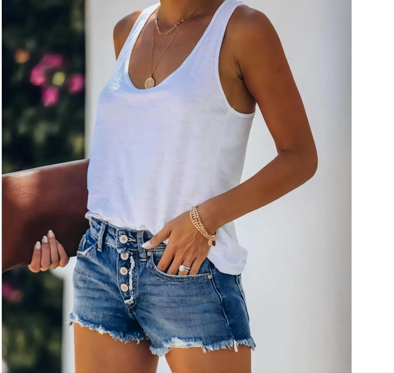 Women's High Waisted Ripped Denim Shorts Women Frayed Raw Hem Jean Shorts Black Sexy Denim Hot Pants