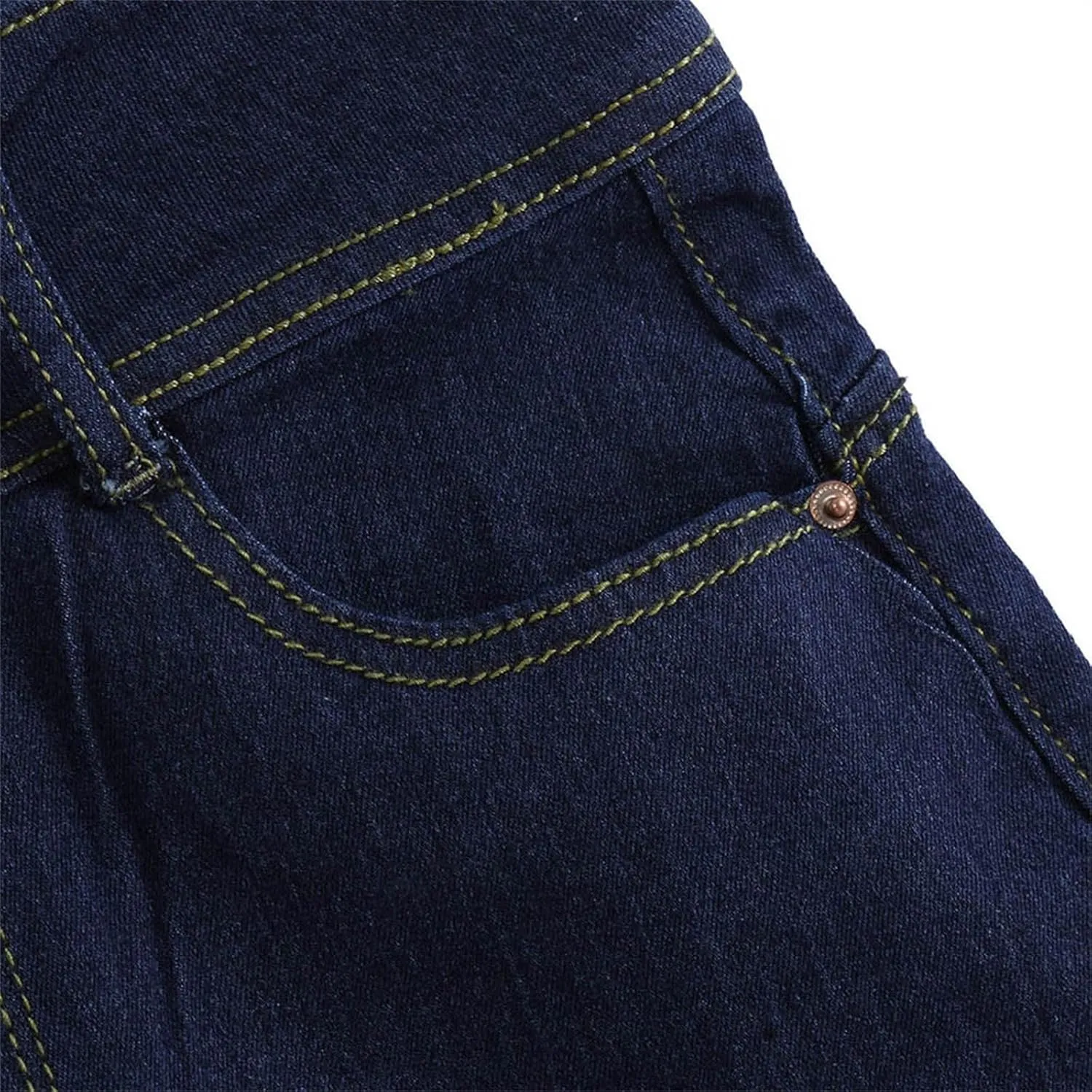 Women's High Waisted Ripped Stretchy Denim Hot Short Summer Casual Distressed Vintage Wash Rolled Hem Shorts Leisure Trousers