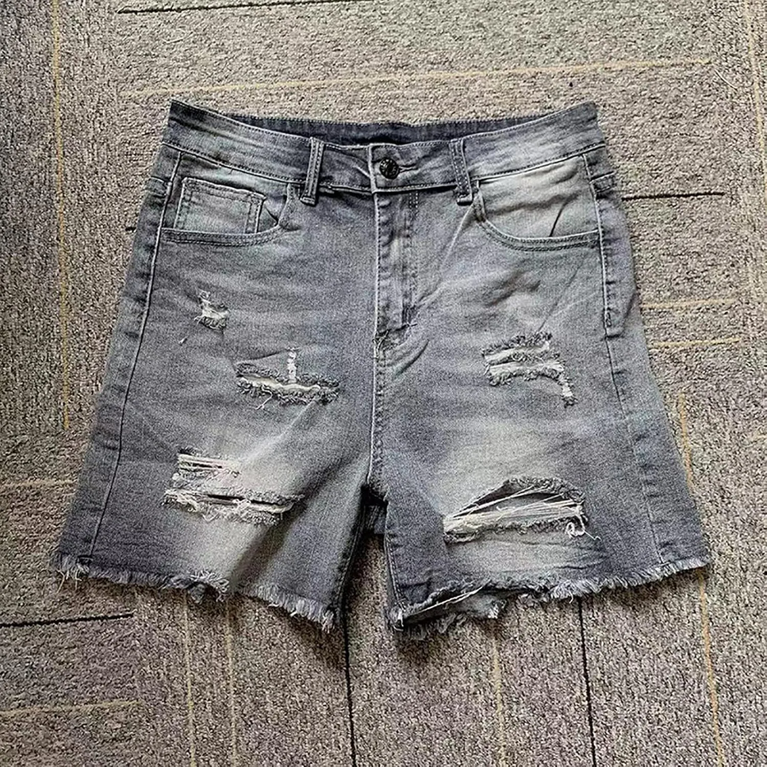 Womens Jean Shorts Distressed Ripped Denim Shorts High Waisted Casual Summer Shorts Fashion Cut Off 2023