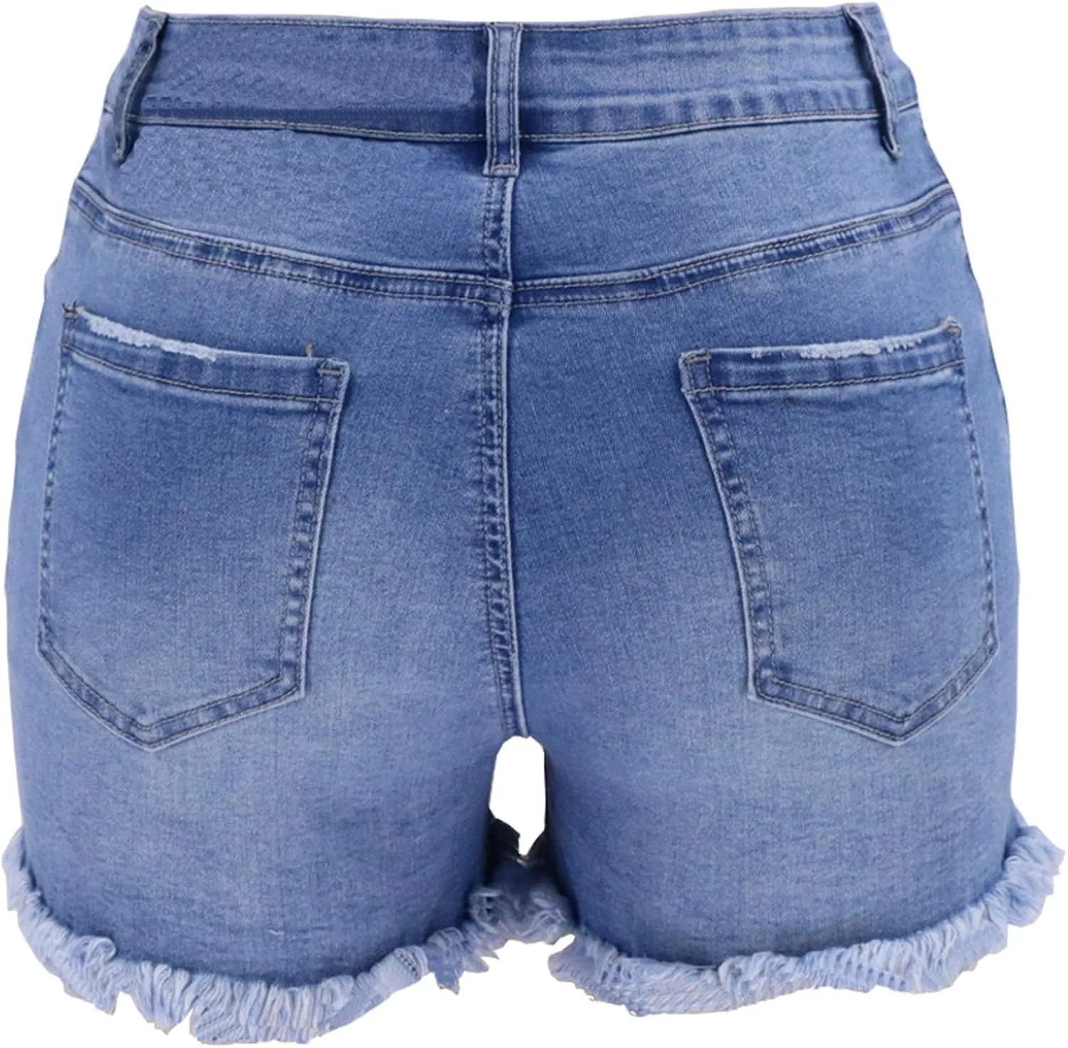 Womens Jean Shorts Distressed Ripped Denim Shorts High Waisted Casual Summer Shorts Fashion Cut Off 2023