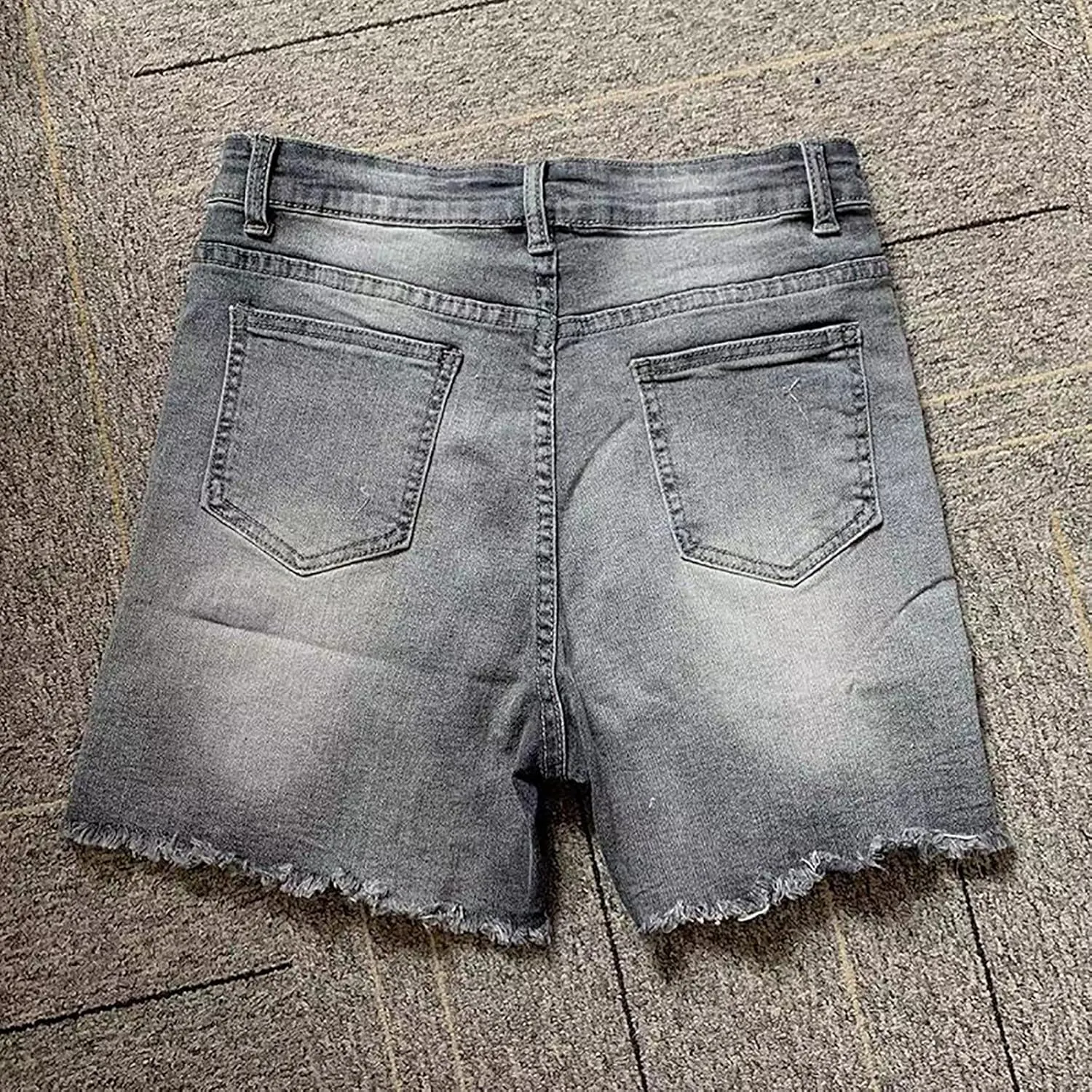Womens Jean Shorts Distressed Ripped Denim Shorts High Waisted Casual Summer Shorts Fashion Cut Off 2023