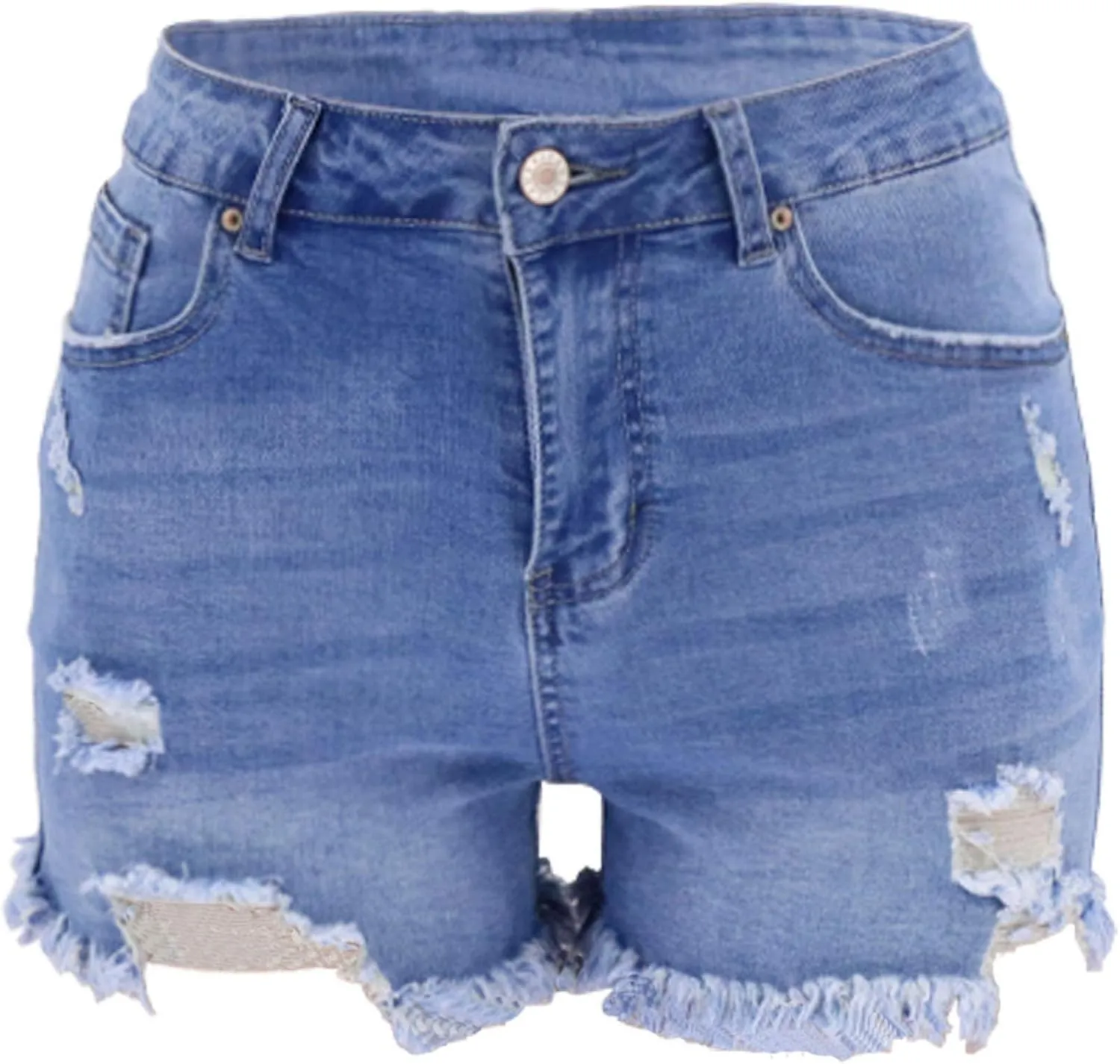 Womens Jean Shorts Distressed Ripped Denim Shorts High Waisted Casual Summer Shorts Fashion Cut Off 2023