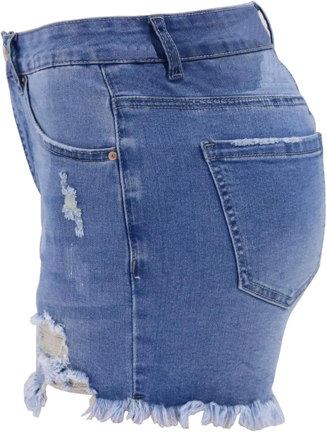 Womens Jean Shorts Distressed Ripped Denim Shorts High Waisted Casual Summer Shorts Fashion Cut Off 2023
