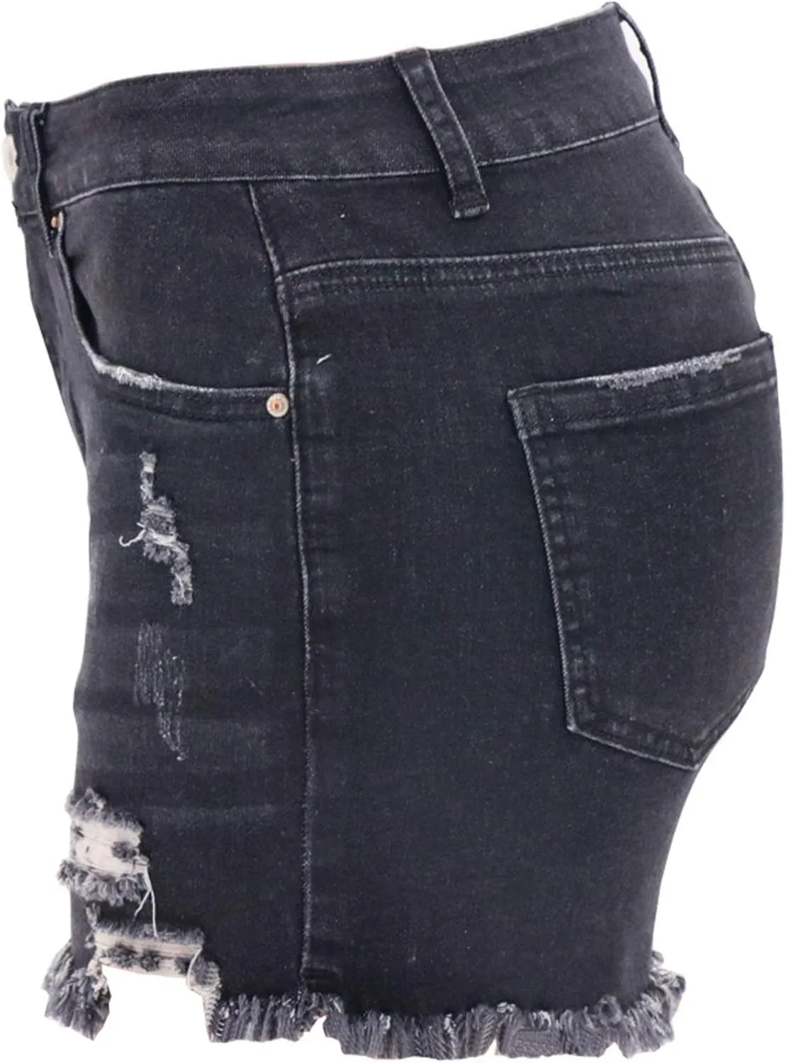 Womens Jean Shorts Distressed Ripped Denim Shorts High Waisted Casual Summer Shorts Fashion Cut Off 2023