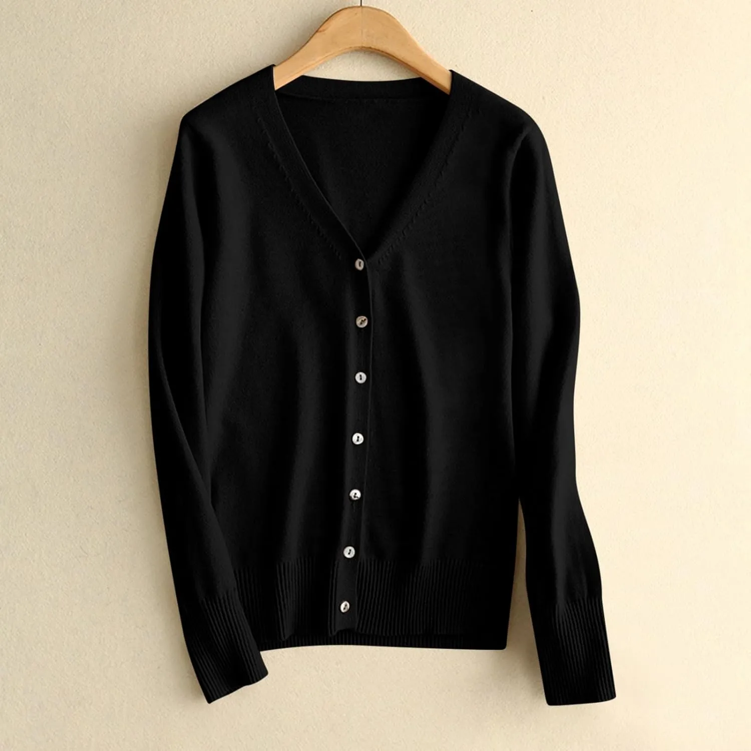 Womens Knit Cardigan Open Front Button Down Sweaters Solid V Neck Sweater 2025 Soft Warm Cardigan Cable Knit Cardigan