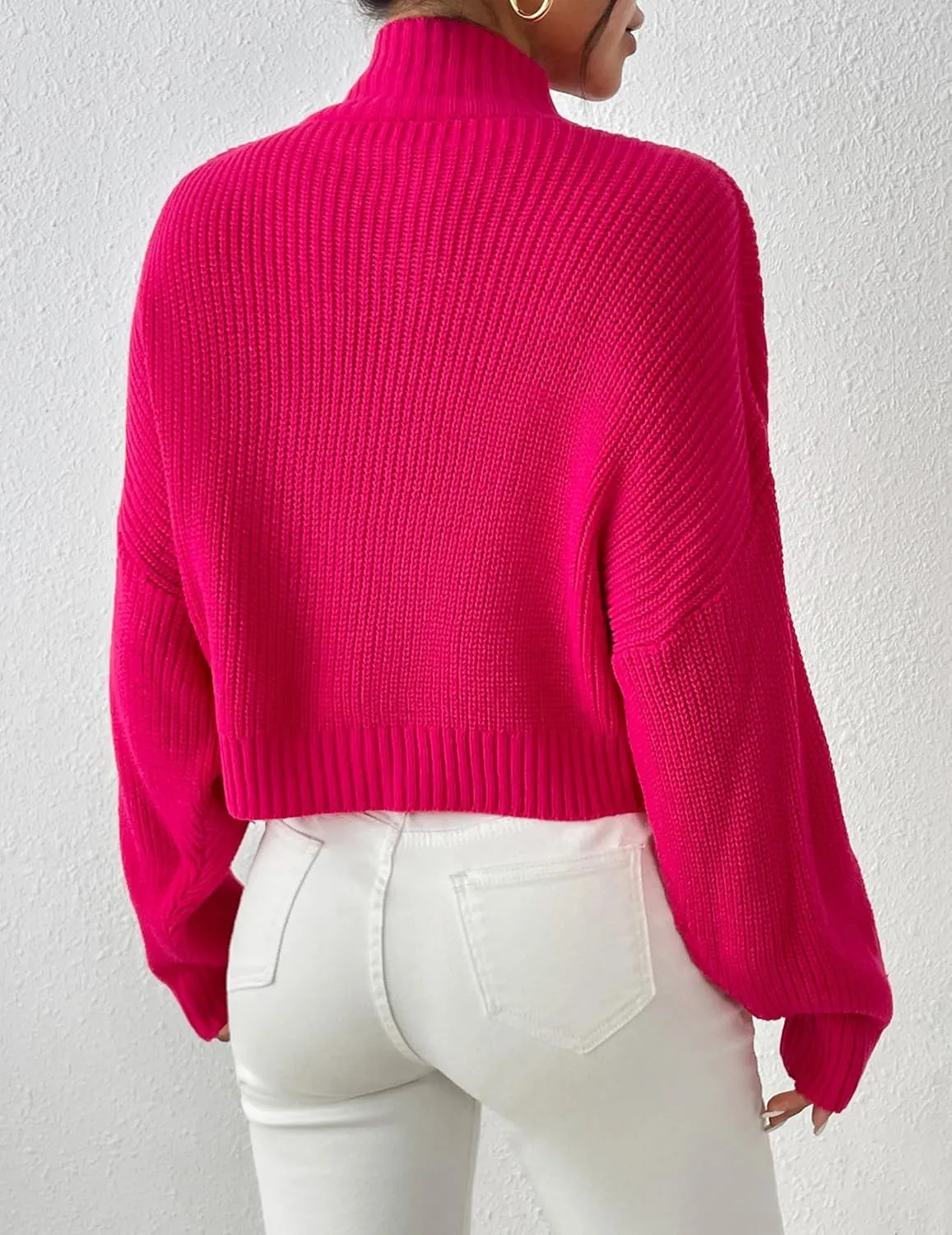 Womens Lightweight Cute Turtleneck Ultra Cropped Sweaters Spring 2025 Ribbed Knit Crop Thin Pullover Sweater