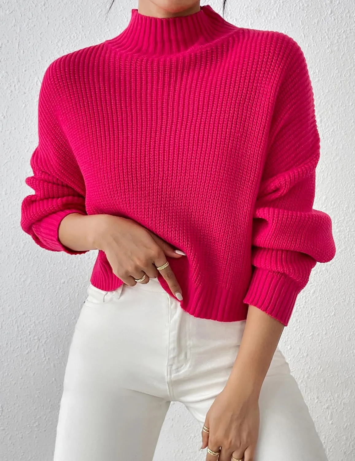 Womens Lightweight Cute Turtleneck Ultra Cropped Sweaters Spring 2025 Ribbed Knit Crop Thin Pullover Sweater