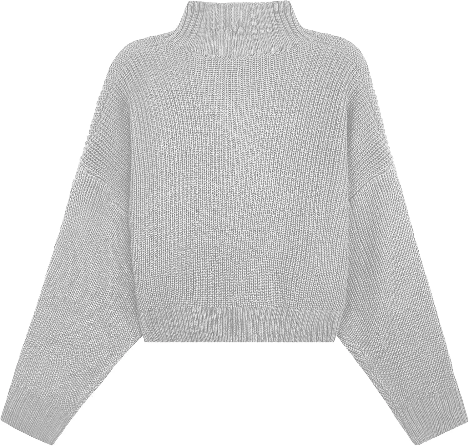Womens Lightweight Cute Turtleneck Ultra Cropped Sweaters Spring 2025 Ribbed Knit Crop Thin Pullover Sweater