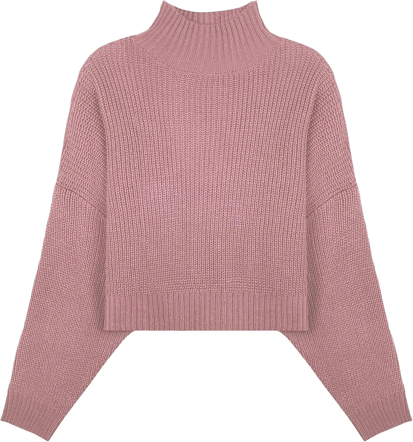 Womens Lightweight Cute Turtleneck Ultra Cropped Sweaters Spring 2025 Ribbed Knit Crop Thin Pullover Sweater
