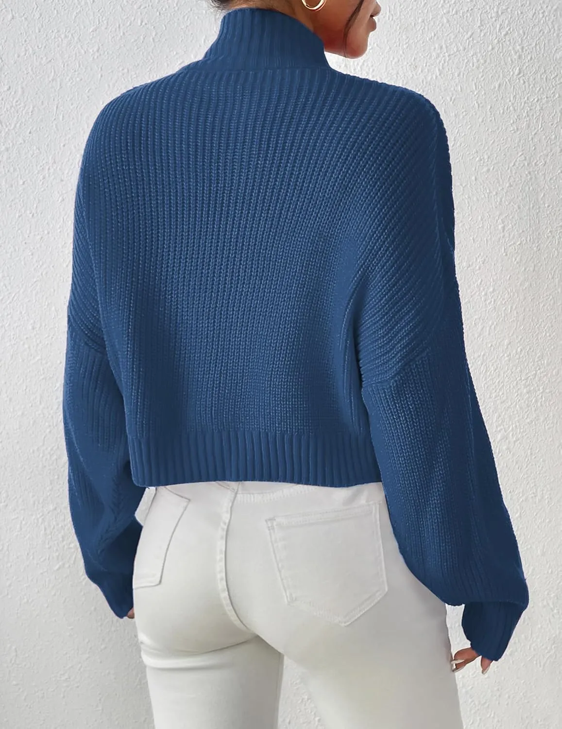Womens Lightweight Cute Turtleneck Ultra Cropped Sweaters Spring 2025 Ribbed Knit Crop Thin Pullover Sweater
