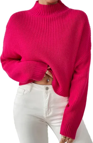 Womens Lightweight Cute Turtleneck Ultra Cropped Sweaters Spring 2025 Ribbed Knit Crop Thin Pullover Sweater
