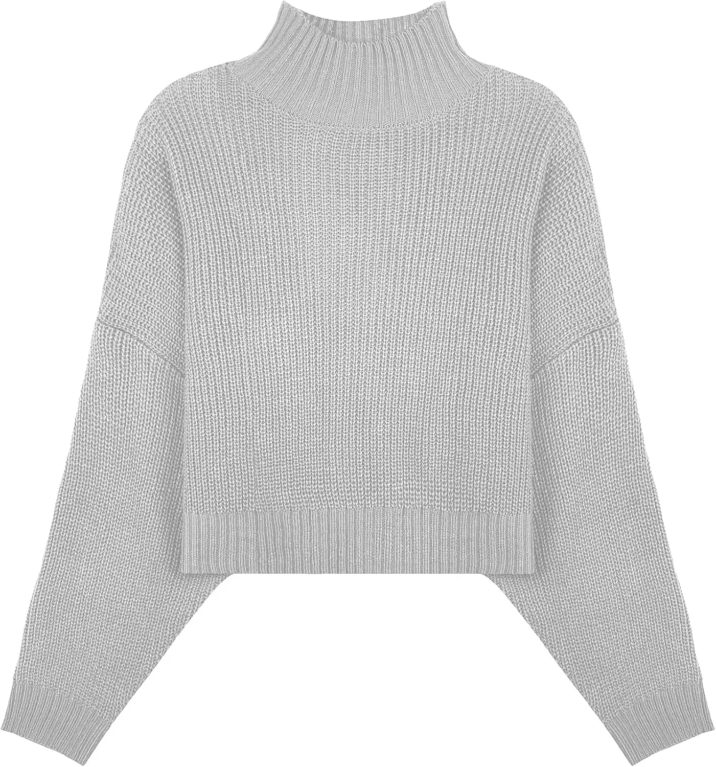 Womens Lightweight Cute Turtleneck Ultra Cropped Sweaters Spring 2025 Ribbed Knit Crop Thin Pullover Sweater