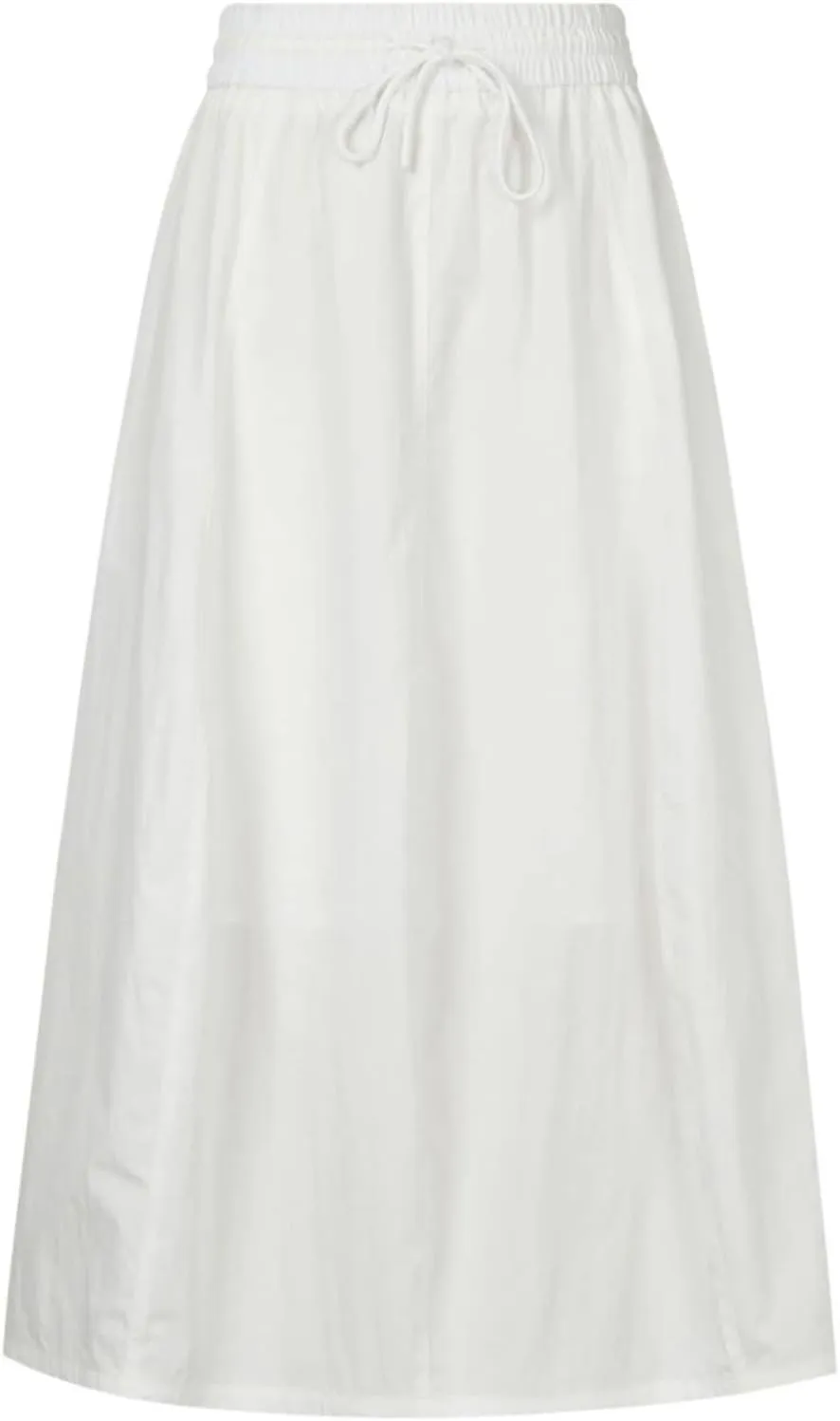 Womens Maxi Slit Skirt Elastic Waist Drawstring Long Skirts for Women with Pockets