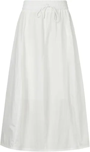Womens Maxi Slit Skirt Elastic Waist Drawstring Long Skirts for Women with Pockets