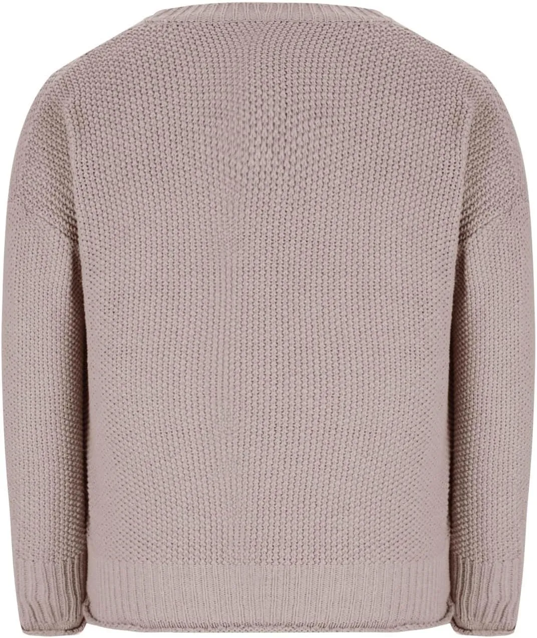 Women's Oversized V Neck Long Sleeve Knit Sweater Casual Fall Cropped Sweaters Pullover Top 2024 Trendy Outfits