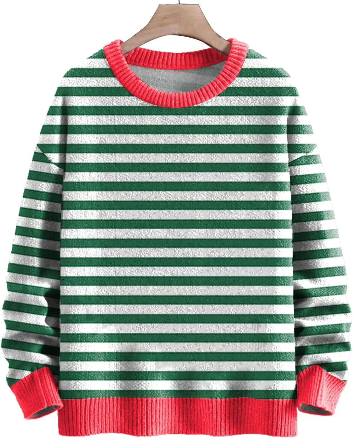 Womens Striped Sweaters Long Sleeve Crewneck Color Block Fall Pullover Lightweight Knit Loose Knited Oversized Tops