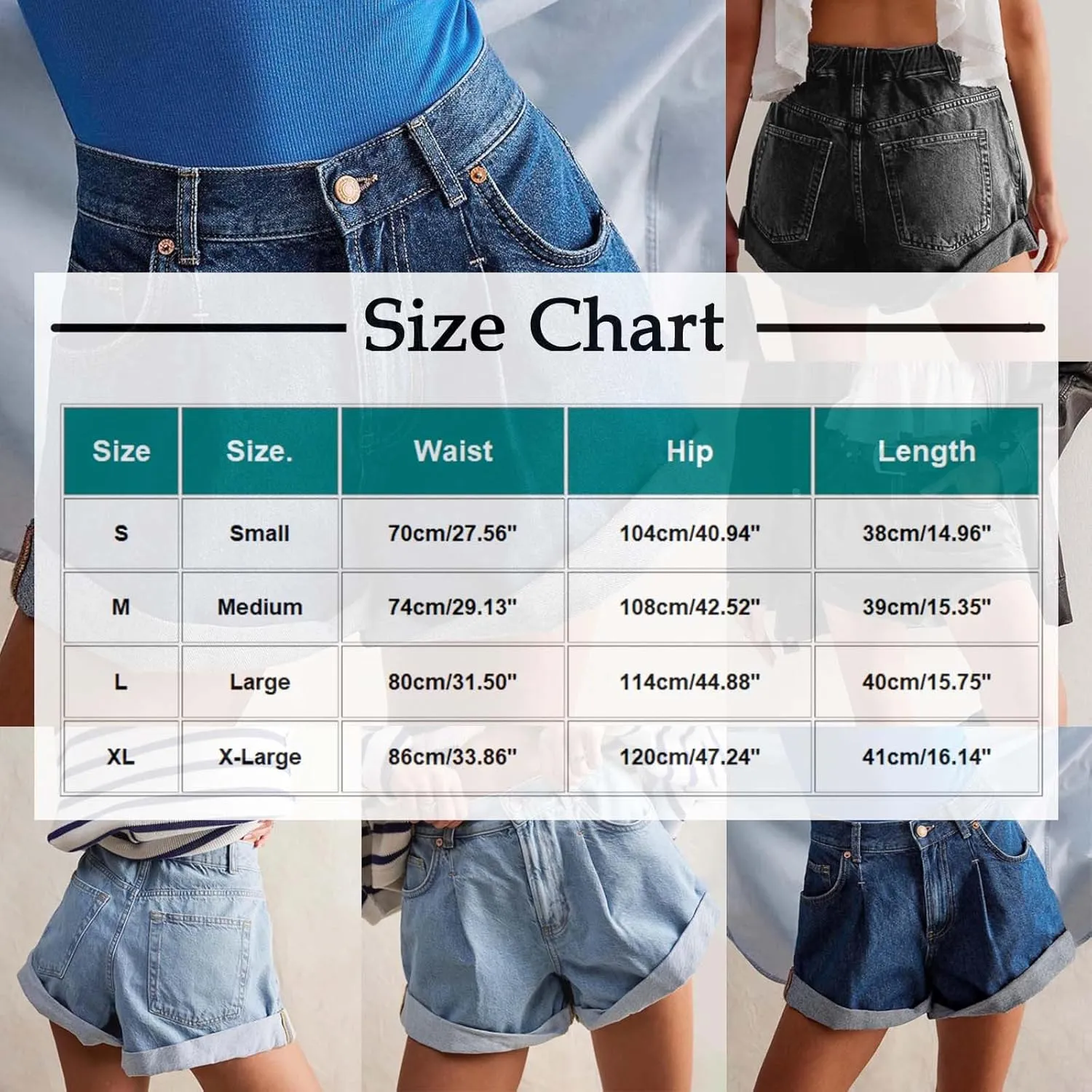 Women's Summer Jean Shorts Wide Leg Denim Shorts Y2K Streetwear High Waisted Casual Short Jeans with Pockets