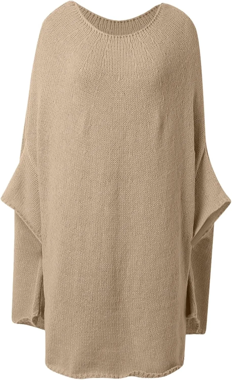 Womens Sweaters Cable Knit Round Neck Solid Color Long Sleeve Soft Lightweight Casual Jumper Tops