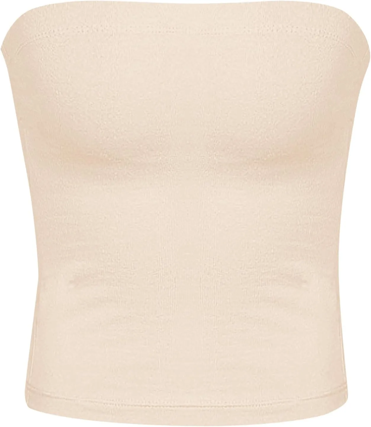Womens Tube Top Strapless Crop Top Sexy Sleeveless Backless Bandeau Y2K Going Out 2025 Summer Outfits
