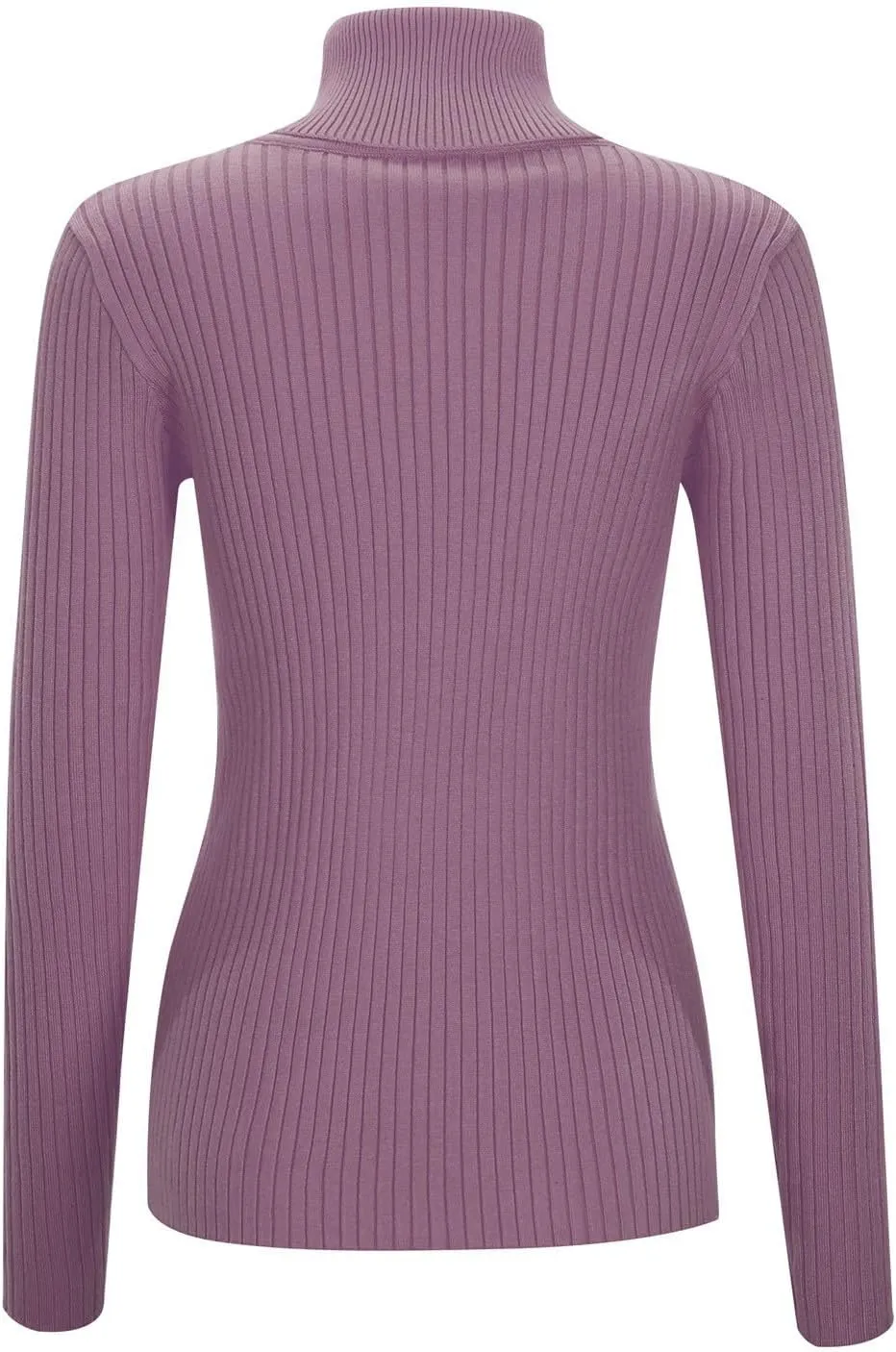 Womens Turtleneck Ribbed Sweaters Cute Sexy Slim Fit Fall Base Pullover Tops Knitted Thermal Fitted Sweater
