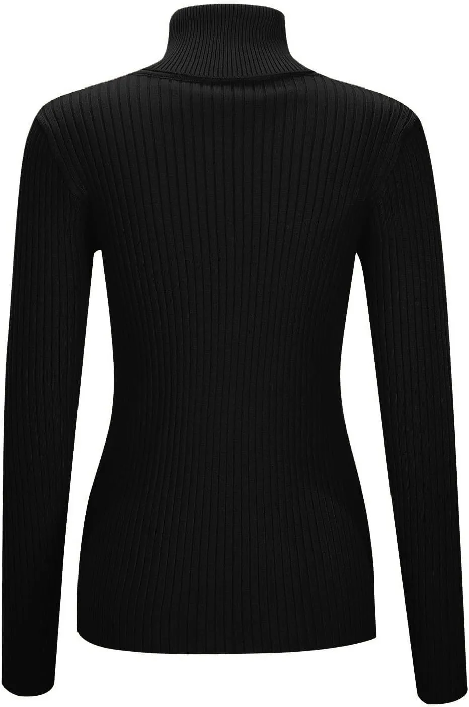 Womens Turtleneck Ribbed Sweaters Cute Sexy Slim Fit Fall Base Pullover Tops Knitted Thermal Fitted Sweater