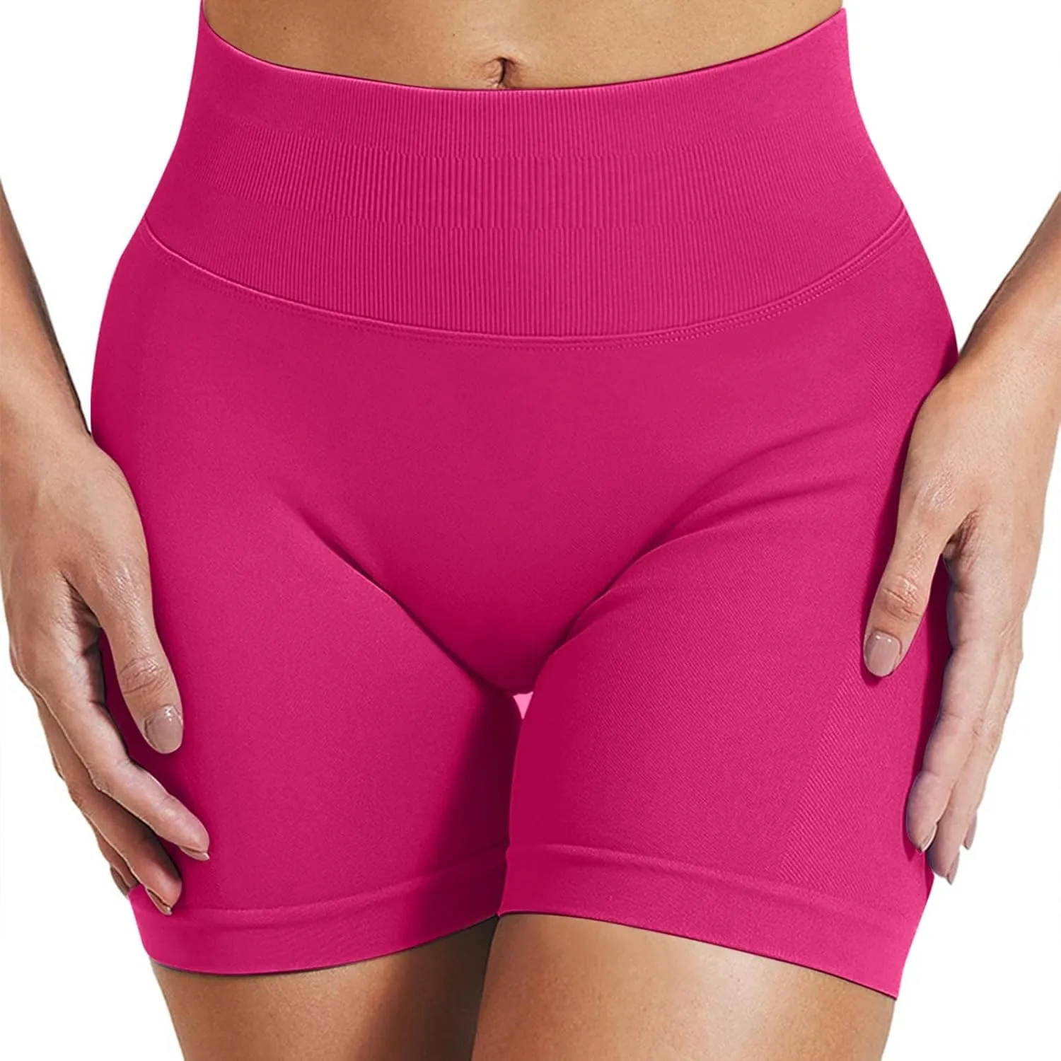 Womens Workout Shorts-2025 Summer Quick Dry Tummy Control Booty Shorts Butt Lifting Seamless Gym Yoga Shorts
