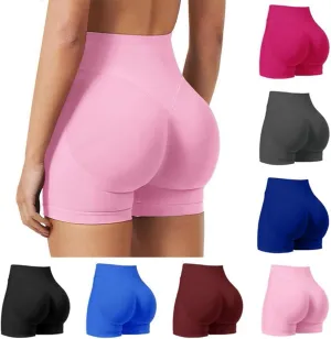Womens Workout Shorts-2025 Summer Quick Dry Tummy Control Booty Shorts Butt Lifting Seamless Gym Yoga Shorts