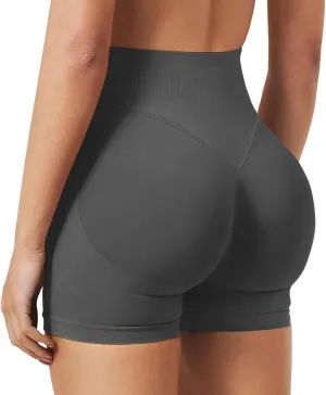 Womens Workout Shorts-2025 Summer Quick Dry Tummy Control Booty Shorts Butt Lifting Seamless Gym Yoga Shorts