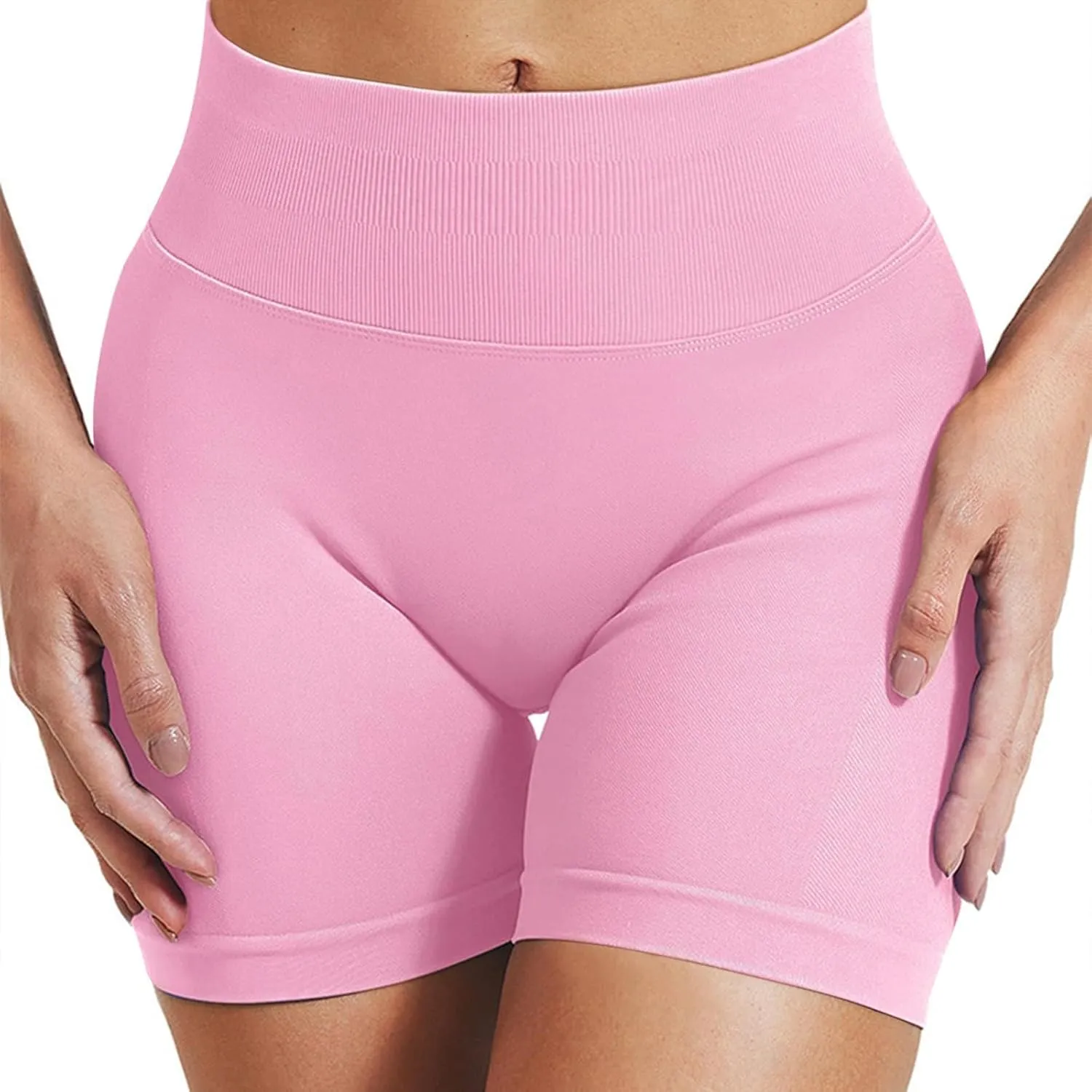 Womens Workout Shorts-2025 Summer Quick Dry Tummy Control Booty Shorts Butt Lifting Seamless Gym Yoga Shorts