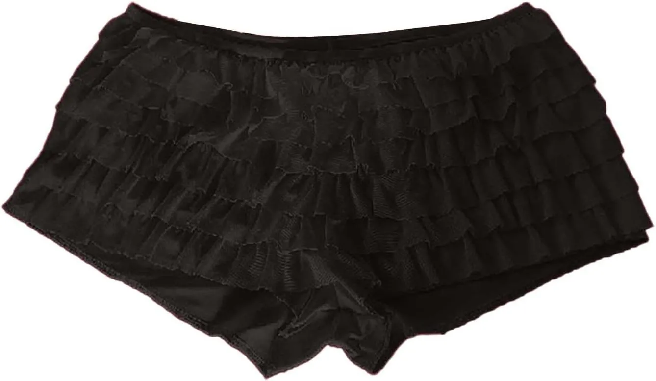 Yellow Ruffle Skirt for Women Lace Mini Skirt Layered Flowing Floral Tiered Short Skirt Y2k Low Waist Skirts