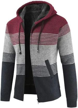 Ymosrh Men's Winter Coats Full Zip Hoodie Fleece Jacket Sweatshirt Sherpa Lined Work Coat Mens, L-3XL