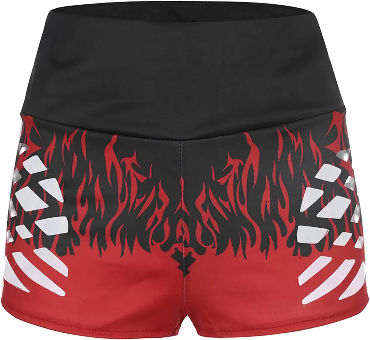 Yoga Shorts for Women Scrunch Butt Lifting Shorts Hollow Out High Waisted Running Shorts Leopard/Floral Print Biker Shorts