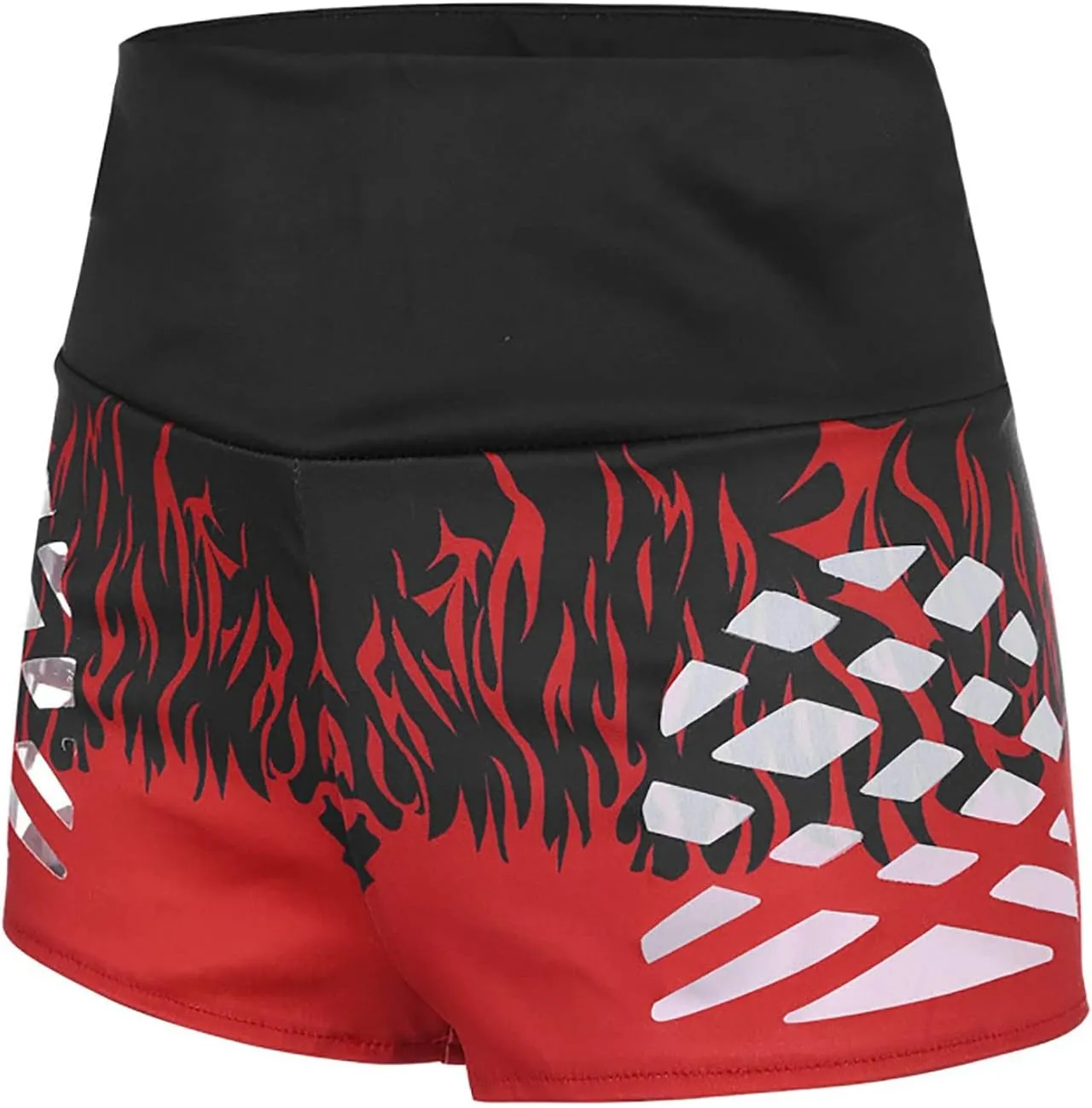Yoga Shorts for Women Scrunch Butt Lifting Shorts Hollow Out High Waisted Running Shorts Leopard/Floral Print Biker Shorts