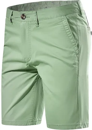 Zeiyignr Mens Golf Dress Shorts 7 Inch Casual Stretch Hiking Flat Front Quick Dry Lightweight Board Chino Short with Pockets
